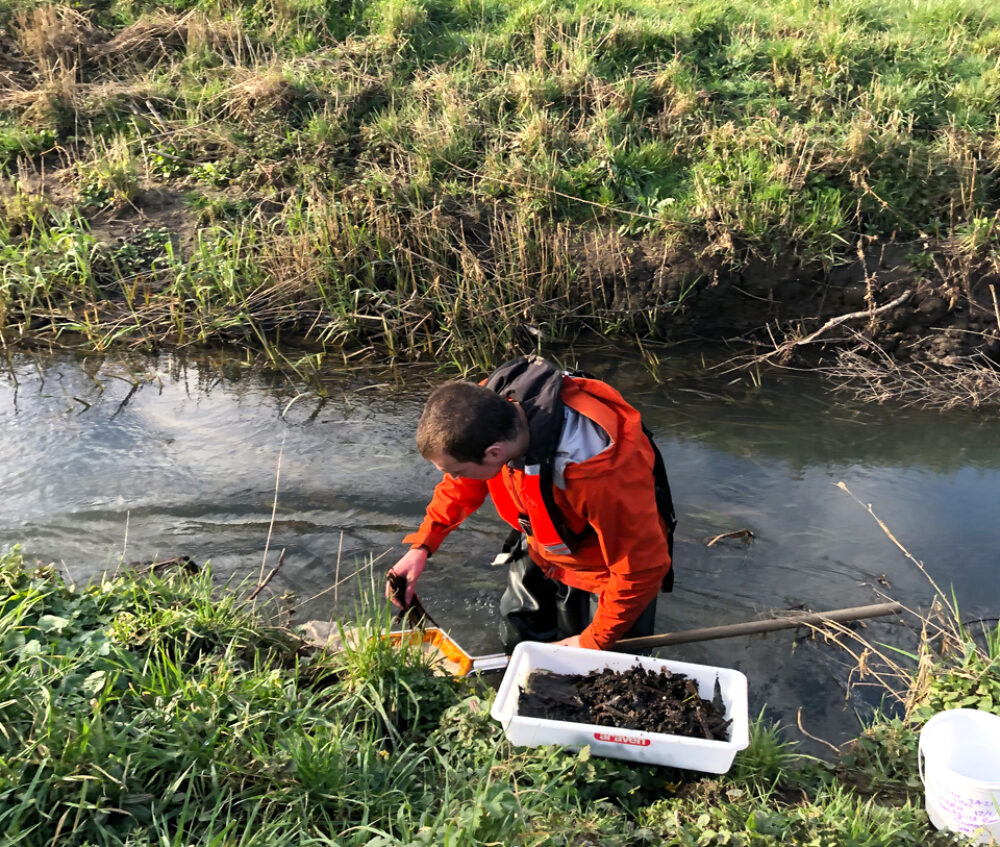 FiveRivers' aquatic ecologist during an ecological survey