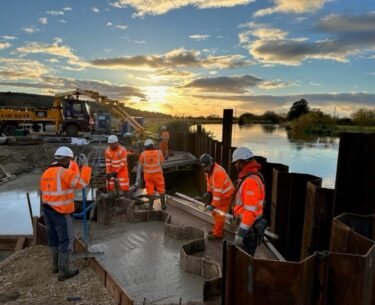 FiveRivers construction team delivering a sustainable civil engineering solution